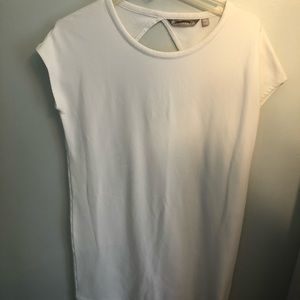Athleta White Fitted T-shirt Dress